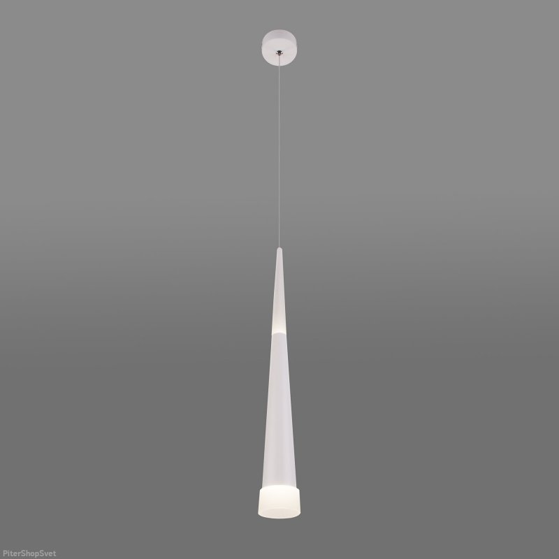Светодиодный подвесной светильник конус DLR038 7+1W 4200K белый матовый