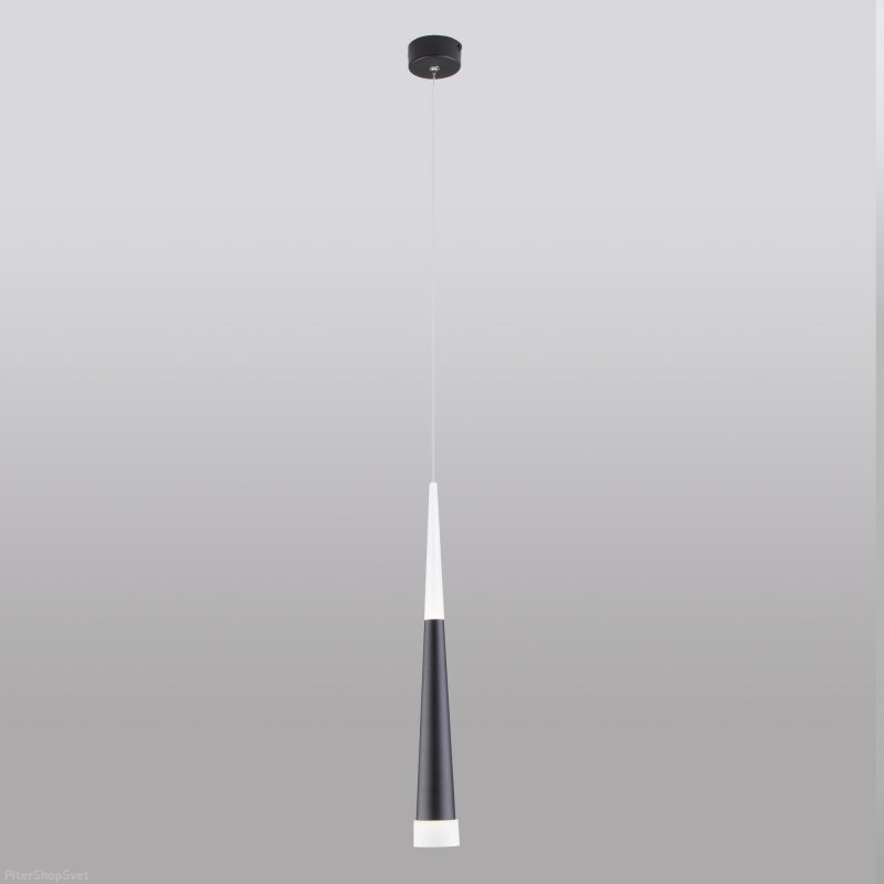 Светодиодный подвесной светильник DLR038 7+1W 4200K черный матовый