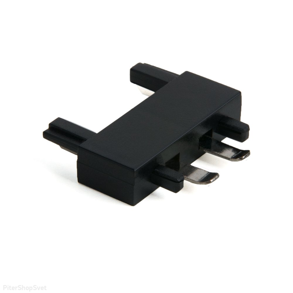 Коннектор для четырёхстороннего соединителя накладного шинопровода (чёрный) «Flat Magnetic» 85004/00