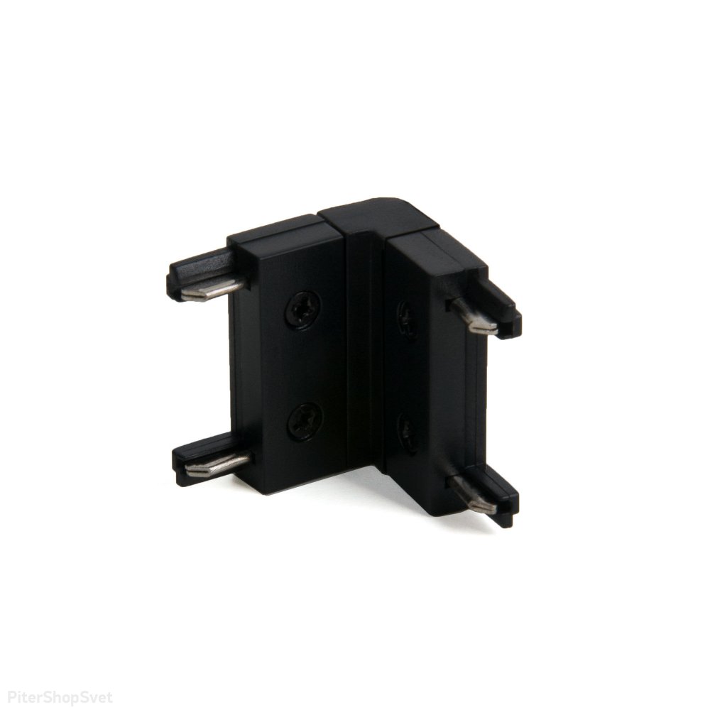 Коннектор угловой внутренний для накладного тонкого шинопровода (черный) «Flat Magnetic» 85002/00