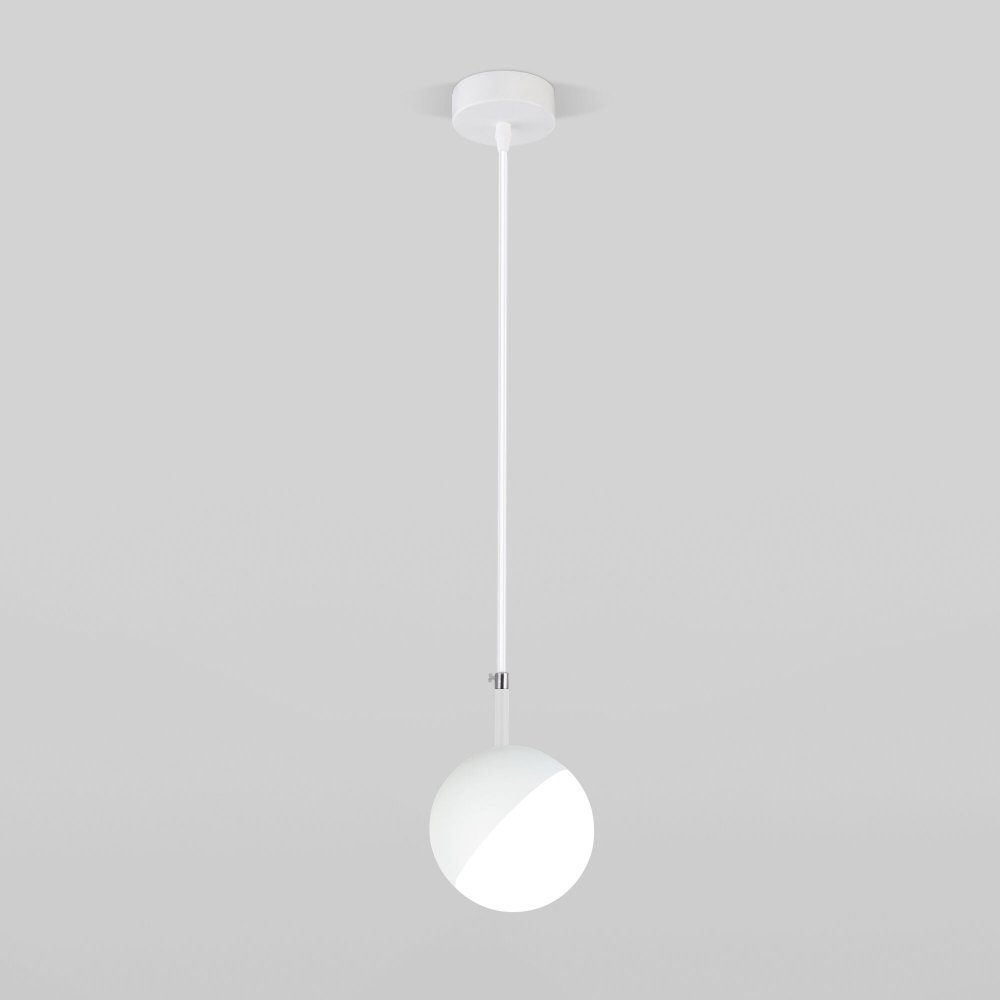 Белый подвесной светильник шар Ø12см Grollo белый (50120/1)