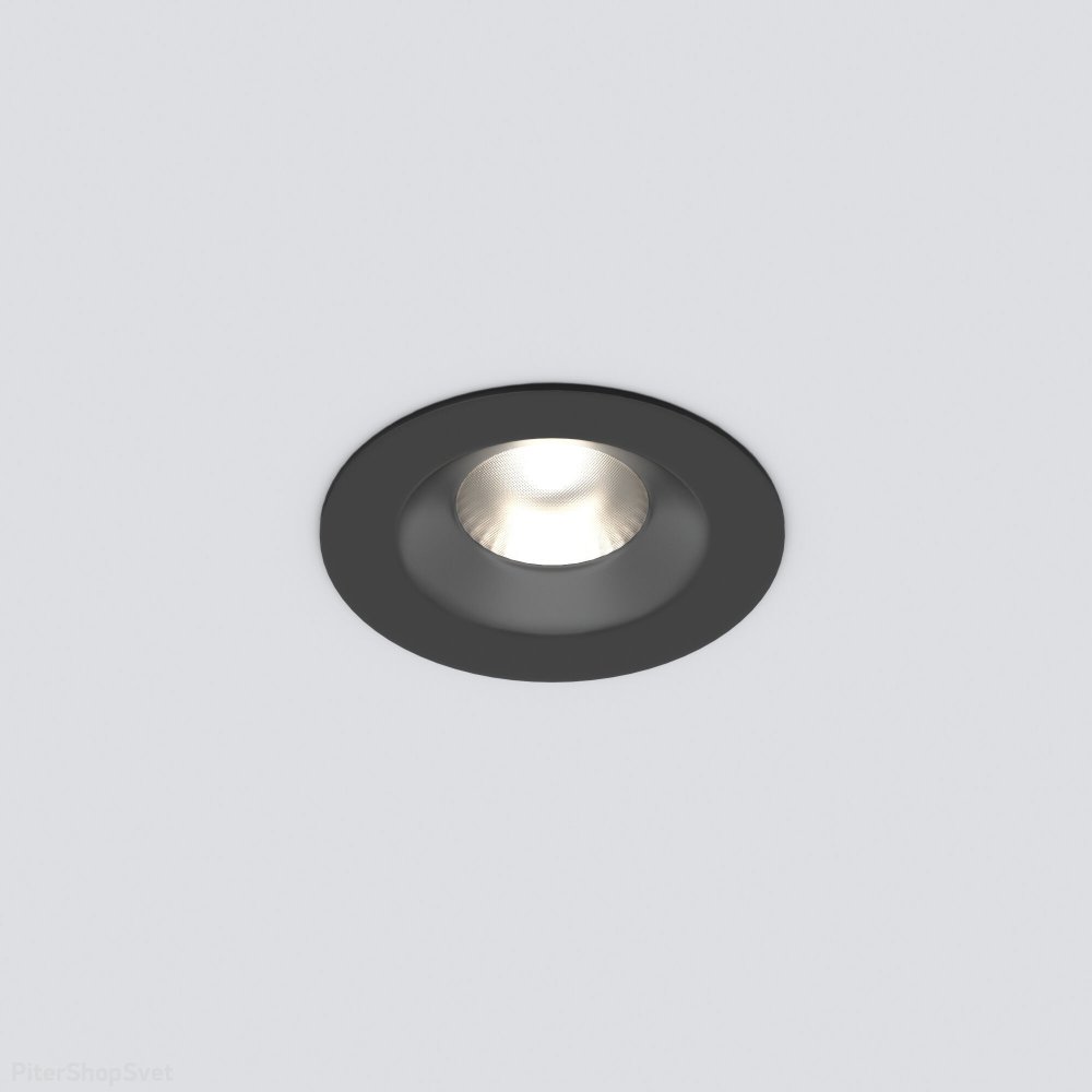 Чёрный встраиваемый светильник 7Вт 4000К IP54 Light LED 3001 (35126/U) черный