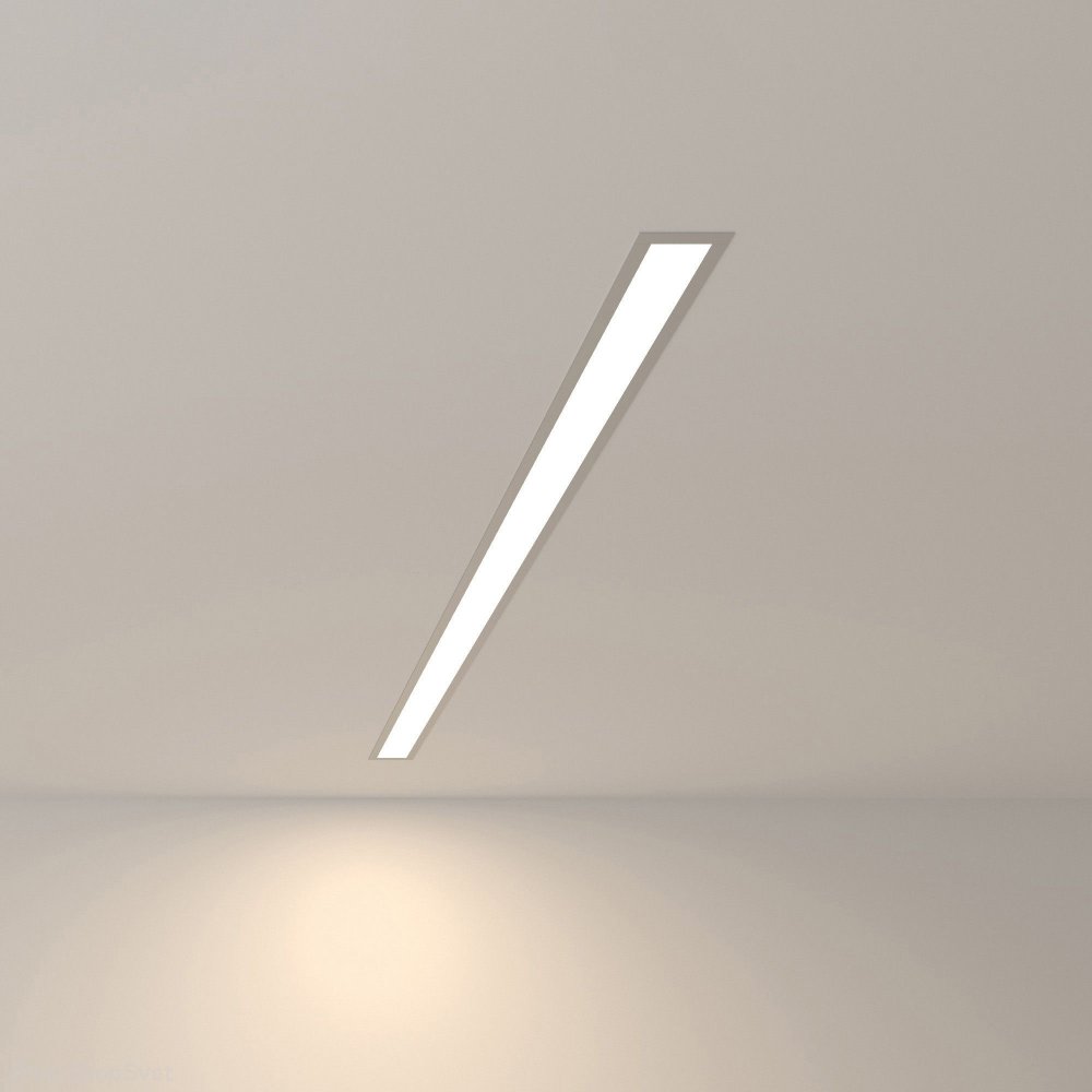 Линейный светодиодный встраиваемый светильник 103см 20W 4200K матовое серебро (101-300-103)