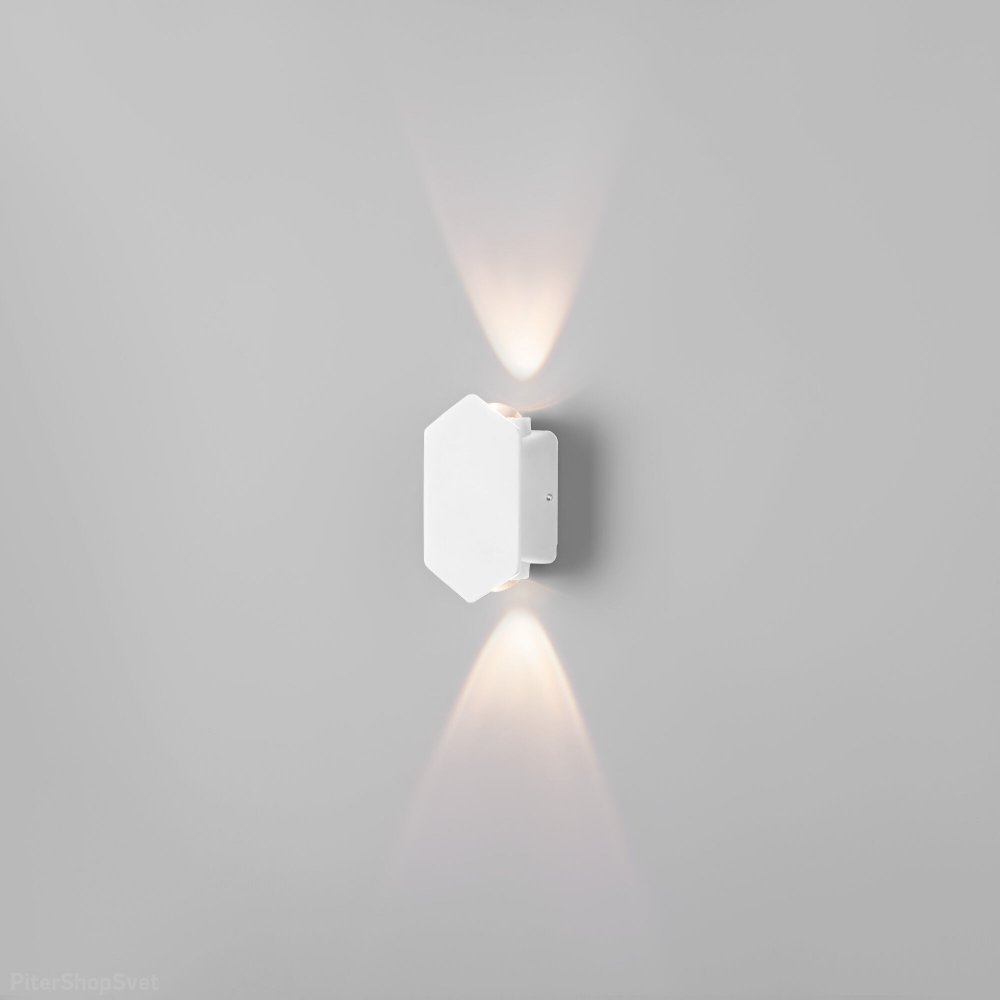 Маленький уличный настенный светильник для подсветки 6Вт IP54 белый Mini Light (35152/D)
