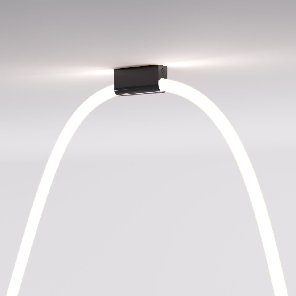 Накладное крепление для круглого гибкого неона «Full light» черный (FL 28100)