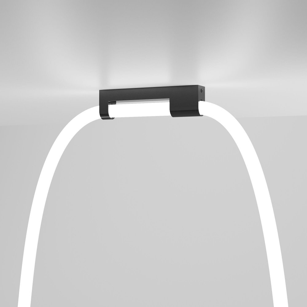 Накладное крепление для круглого гибкого неона «Full light» черный (FL 28161)