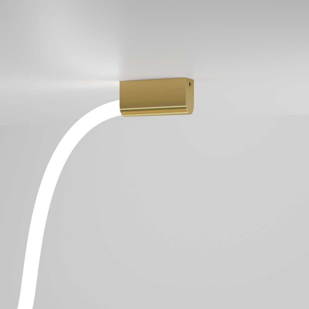 Торцевое накладное крепление для круглого гибкого неона «Full light» латунь (FL 28101)