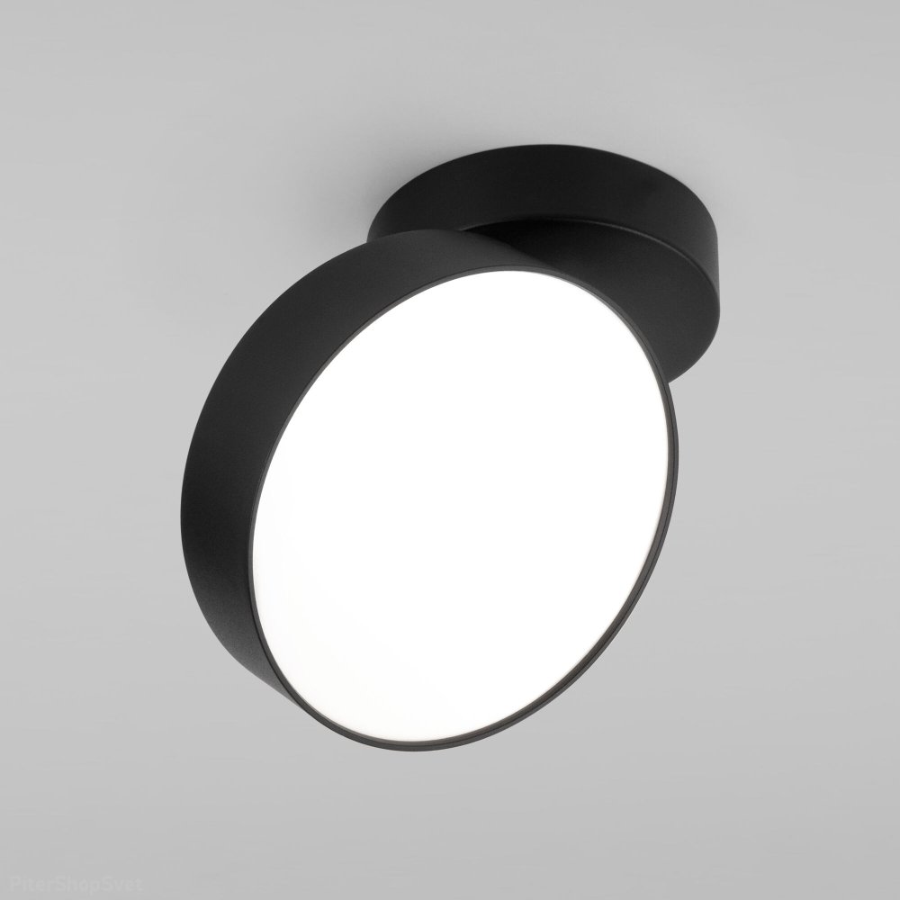Чёрный накладной поворотный светильник 12Вт 4200К Pila черный 12W 4200К (25135/LED)