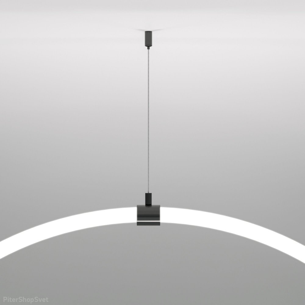 2м Подвесной трос для круглого гибкого неона, чёрный Full light (FL 2830)