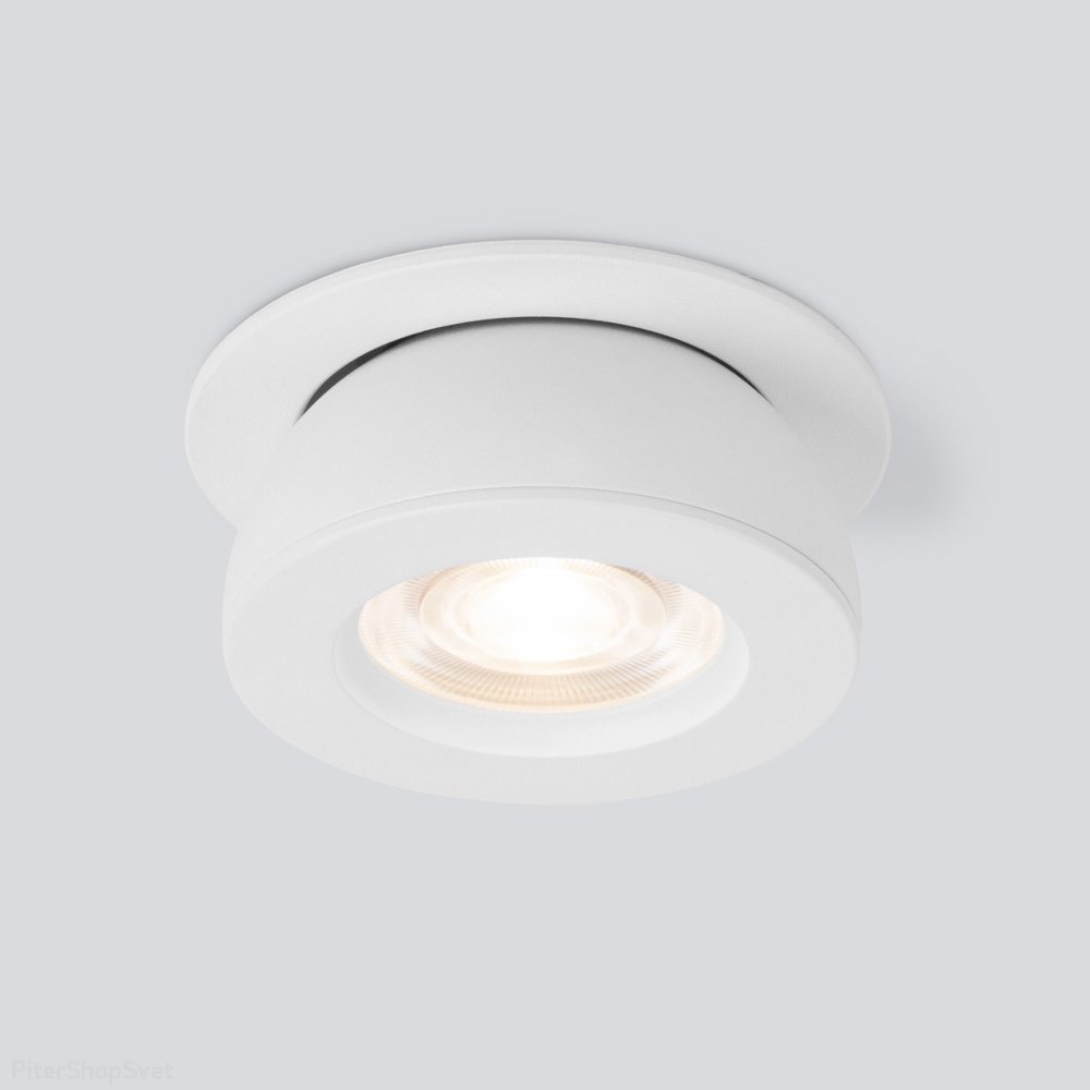 Белый встраиваемый поворотный светильник 8Вт 4200К Pruno белый 8W 4200К (25080/LED)