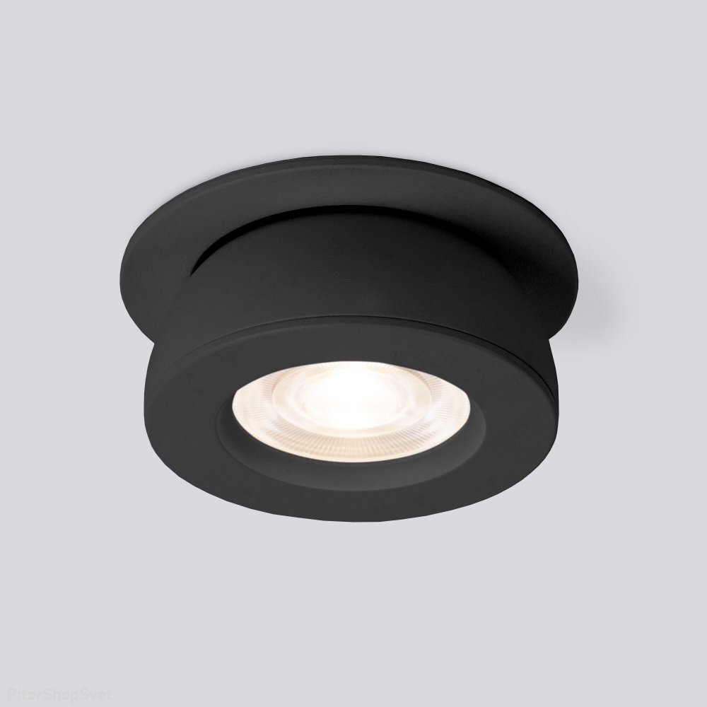 Чёрный встраиваемый поворотный светильник 8Вт 4200К Pruno черный 8W 4200К (25080/LED)