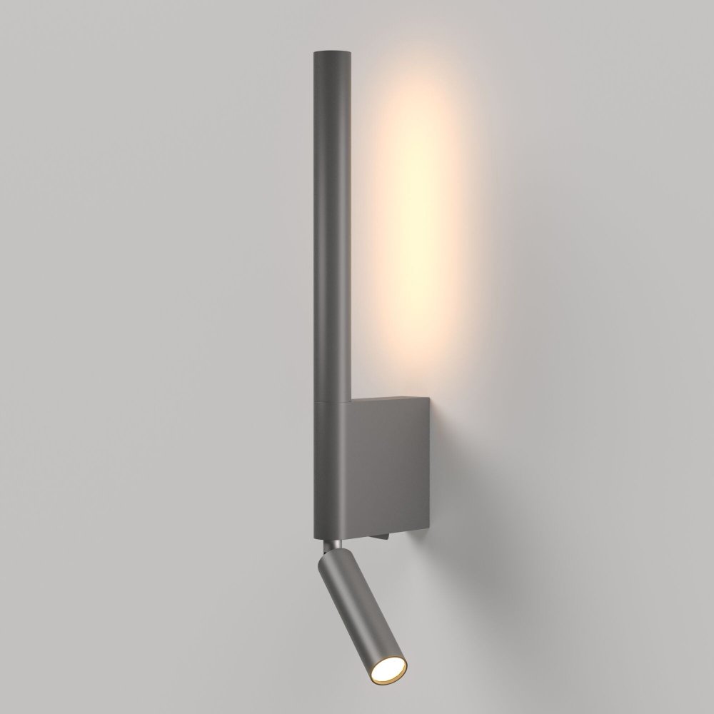 Настенный светильник подсветка стержень с лампой для чтения «Sarca» LED графит (40111/LED)