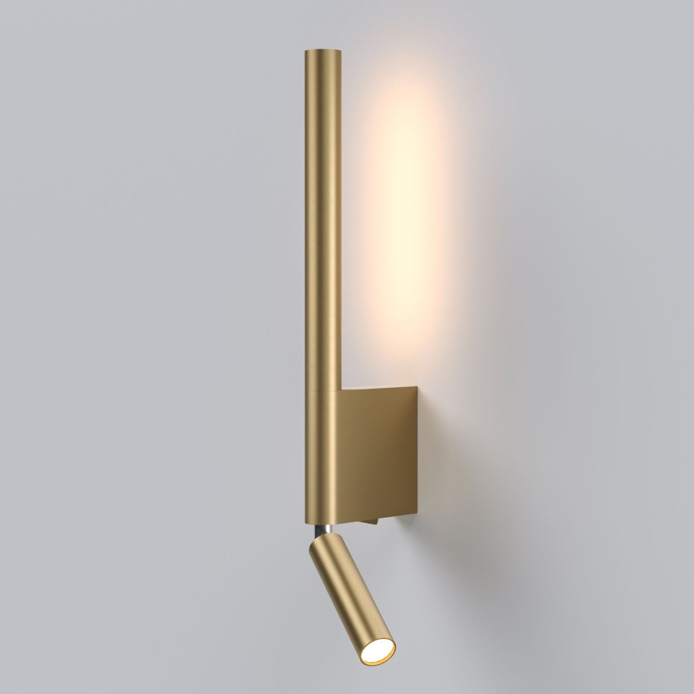 Настенный светильник подсветка стержень с лампой для чтения «Sarca» LED латунь (40111/LED)