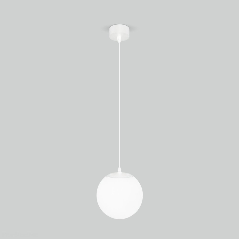 Белый уличный подвесной светильник шар Ø195 мм Sfera H белый D200 (35158/U)
