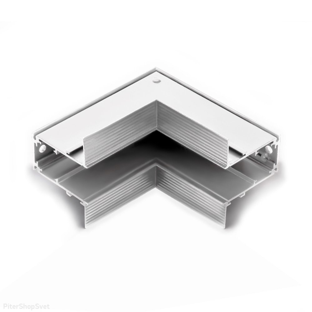 Белый встраиваемый соединитель магнитного шинопровода стена-потолок Slim Magnetic 85093/11