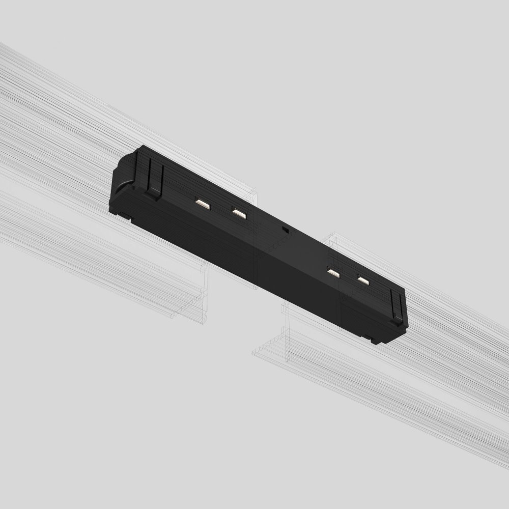Прямой коннектор питания «Slim Magnetic» черный 95135/00