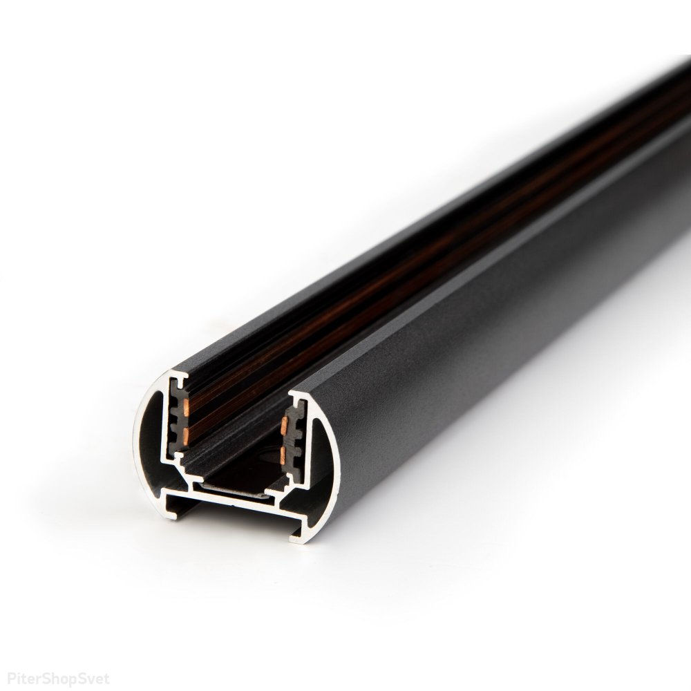 2м чёрный магнитный шинопровод «Slim Magnetic» Шинопровод Round накладной (2м) 85133/00