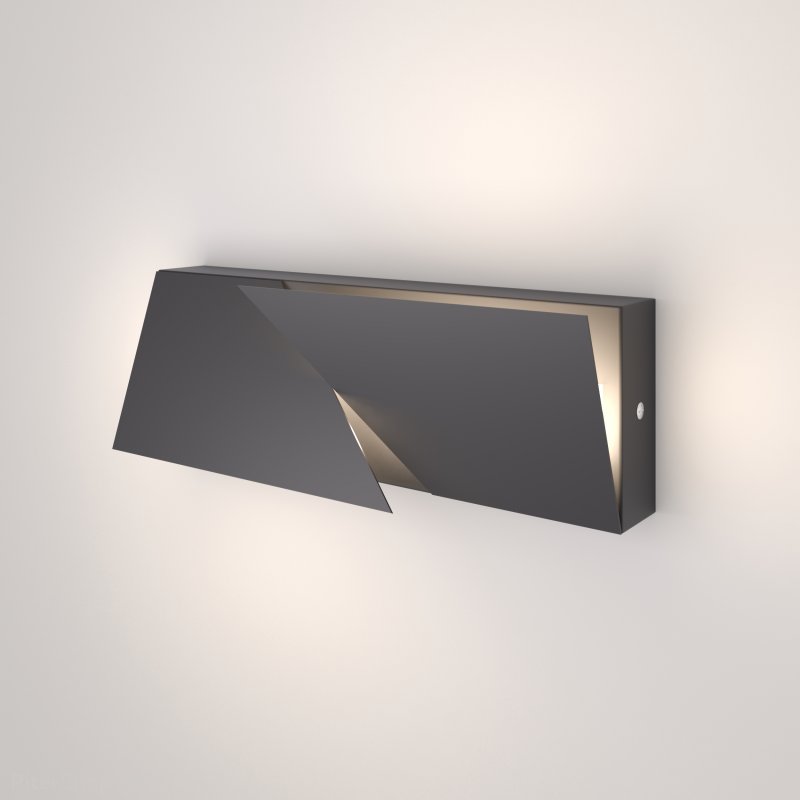 Чёрный настенный светильник для подсветки 9Вт 4000К Snip LED тёмно-серый (40106/LED)