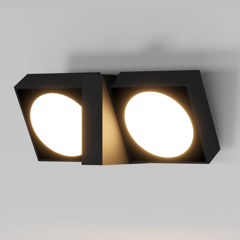 Уличный настенный поворотный светильник Twin черный (35170/D)