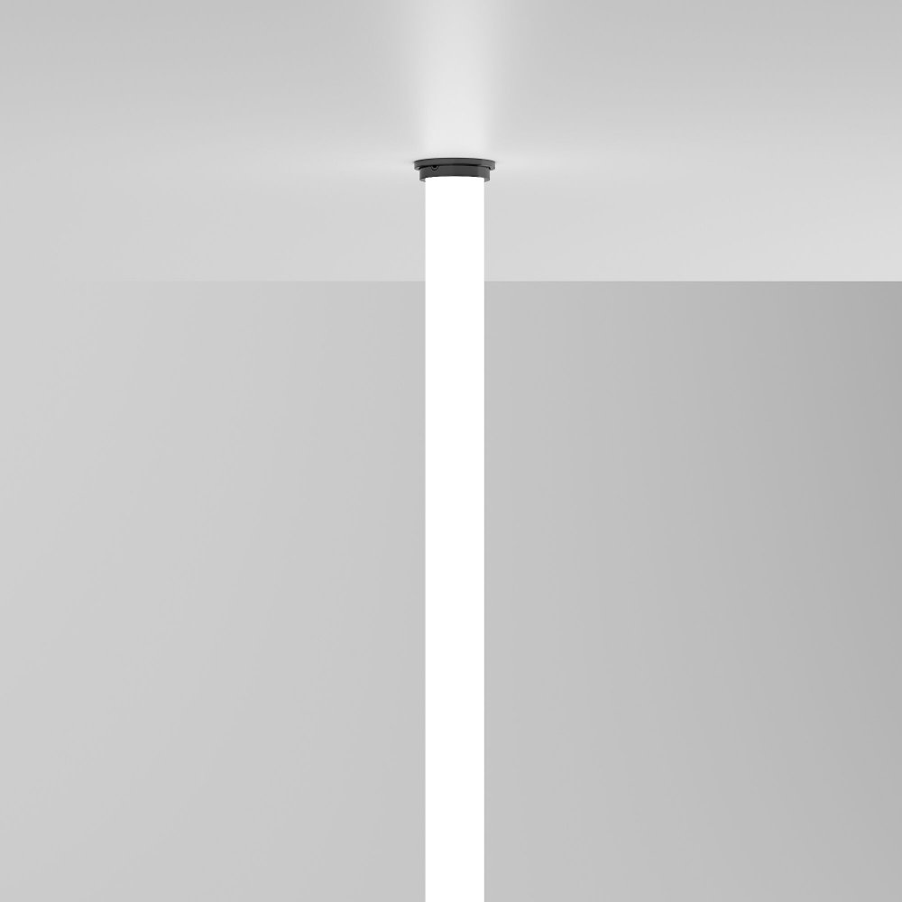 Встраиваемое крепление для круглого гибкого неона «Full light» черный (FL 2860), арт. A070755