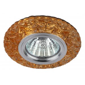 Встраиваемый коричневый светильник с LED подсветкой «LED»