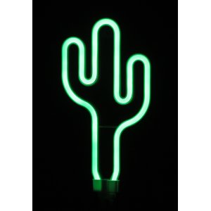 Садовый неоновый светильник Кактус на солнечной батарее «Фигура»