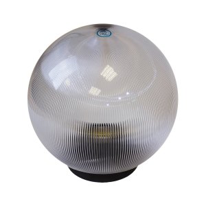 Светильник садово-парковый шар на столб прозрачный призма D300mm