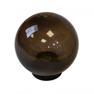 Светильник садово-парковый шар дымчатый призма Ø350
