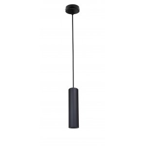 Чёрный подвесной светильник цилиндр 10Вт 3000К «PL1»