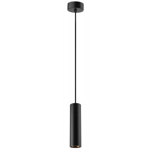 Чёрный подвесной светильник цилиндр «PL1»