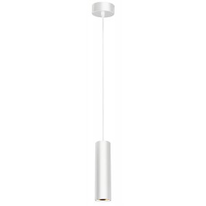 Белый подвесной светильник цилиндр «PL1»
