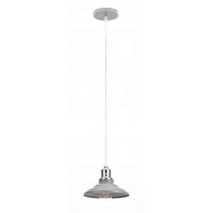 Подвесной светильник шагрень серый/сатин никель «Loft»