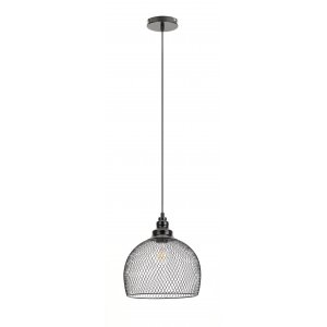 Чёрный подвесной светильник с сетчатым абажуром «Loft»