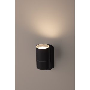 Чёрный уличный настенный светильник для подсветки стены «Design»