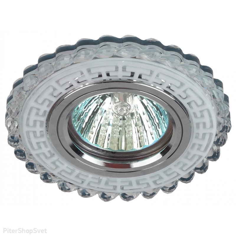 Встраиваемый светильник с LED подсветкой «LED» DK LD35 SL/WH