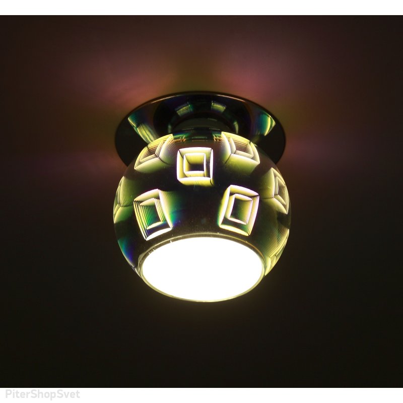 Встраиваемый светильник с 3D рисунком «Декор» DK88-2 3D