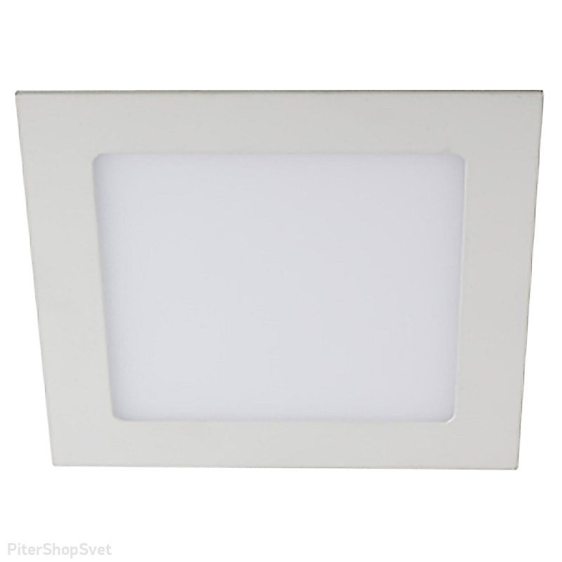 Белый квадратный встраиваемый светильник 18Вт 4000К «LED» LED 2-18 4K