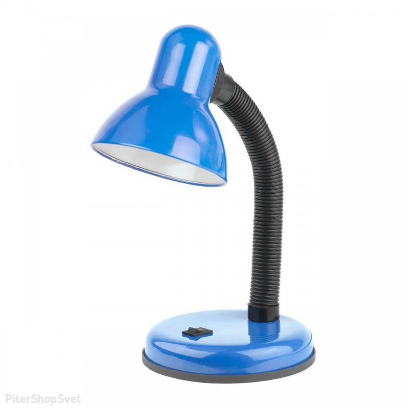 Сине-чёрная гибкая настольная лампа «N-120» N-120-E27-40W-BU