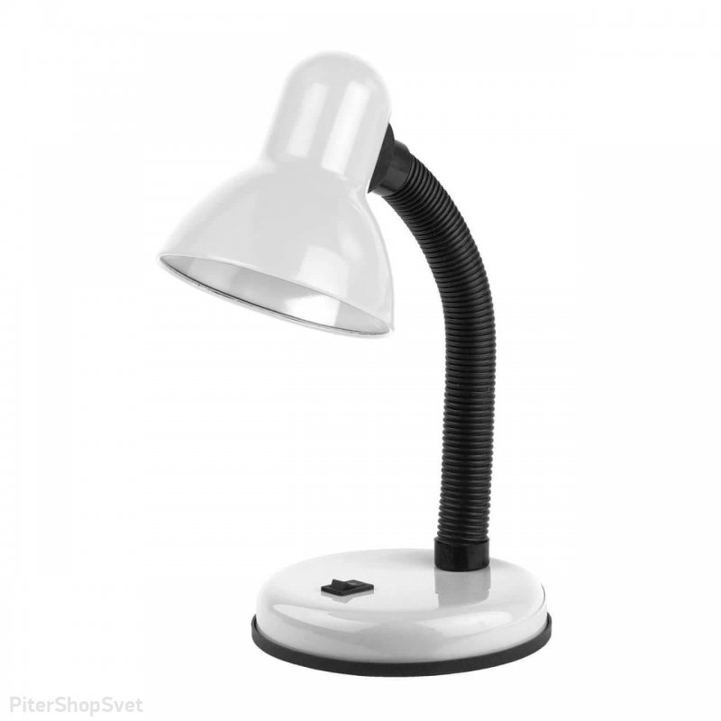 бело-чёрная гибкая настольная лампа «N-120» N-120-E27-40W-W