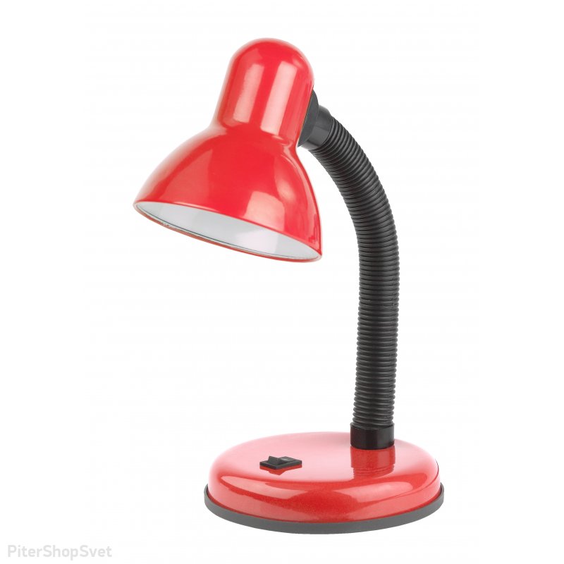 Красно-чёрная гибкая настольная лампа «N-211» N-211-E27-40W-R