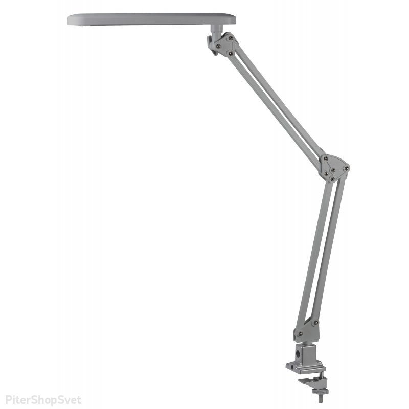 Настольная лампа серебряного цвета 7Вт 3000К «NLED-441» NLED-441-7W-S