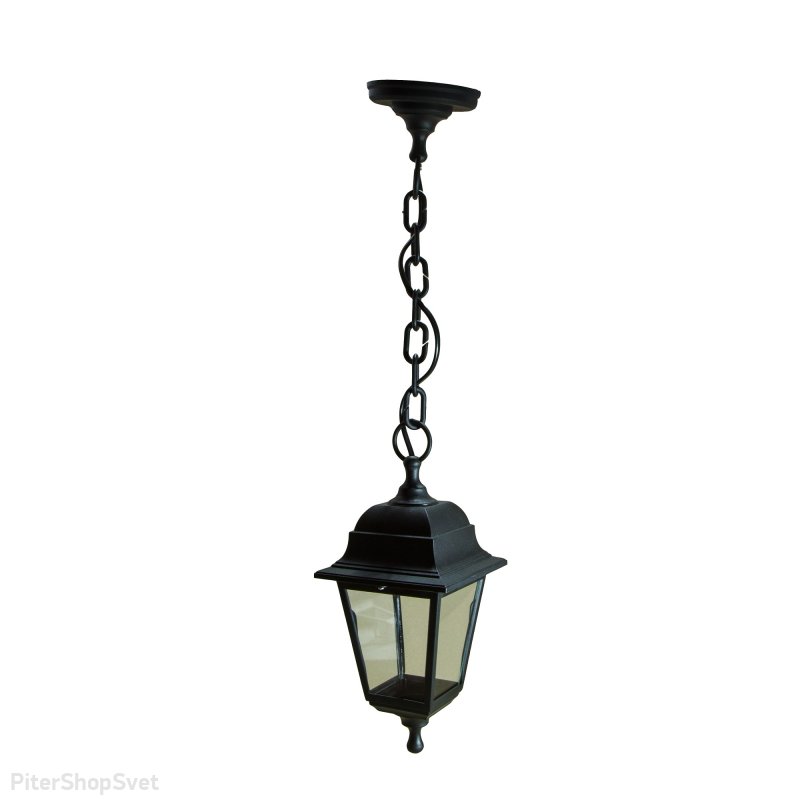 Чёрный уличный подвесной светильник «Адель» НСУ 04-60-001