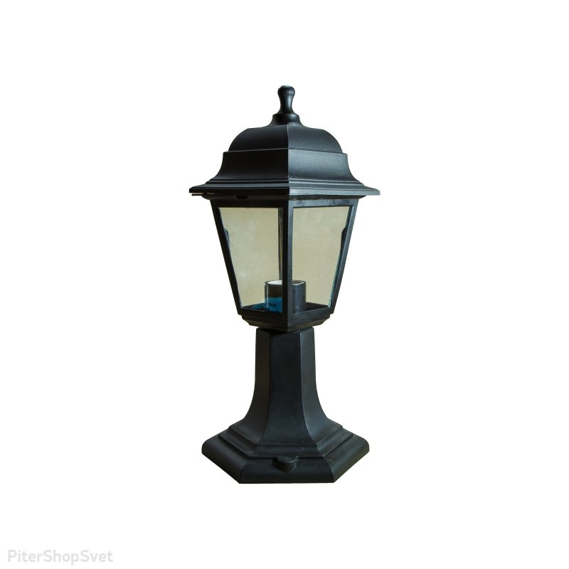 Светильник садово-парковый напольный четырехгранный черный «Оскар» НТУ 04-60-001