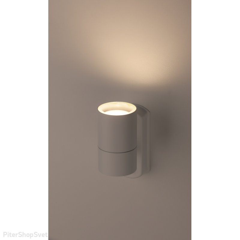 Белый уличный настенный светильник для подсветки стены «Design» WL27 WH