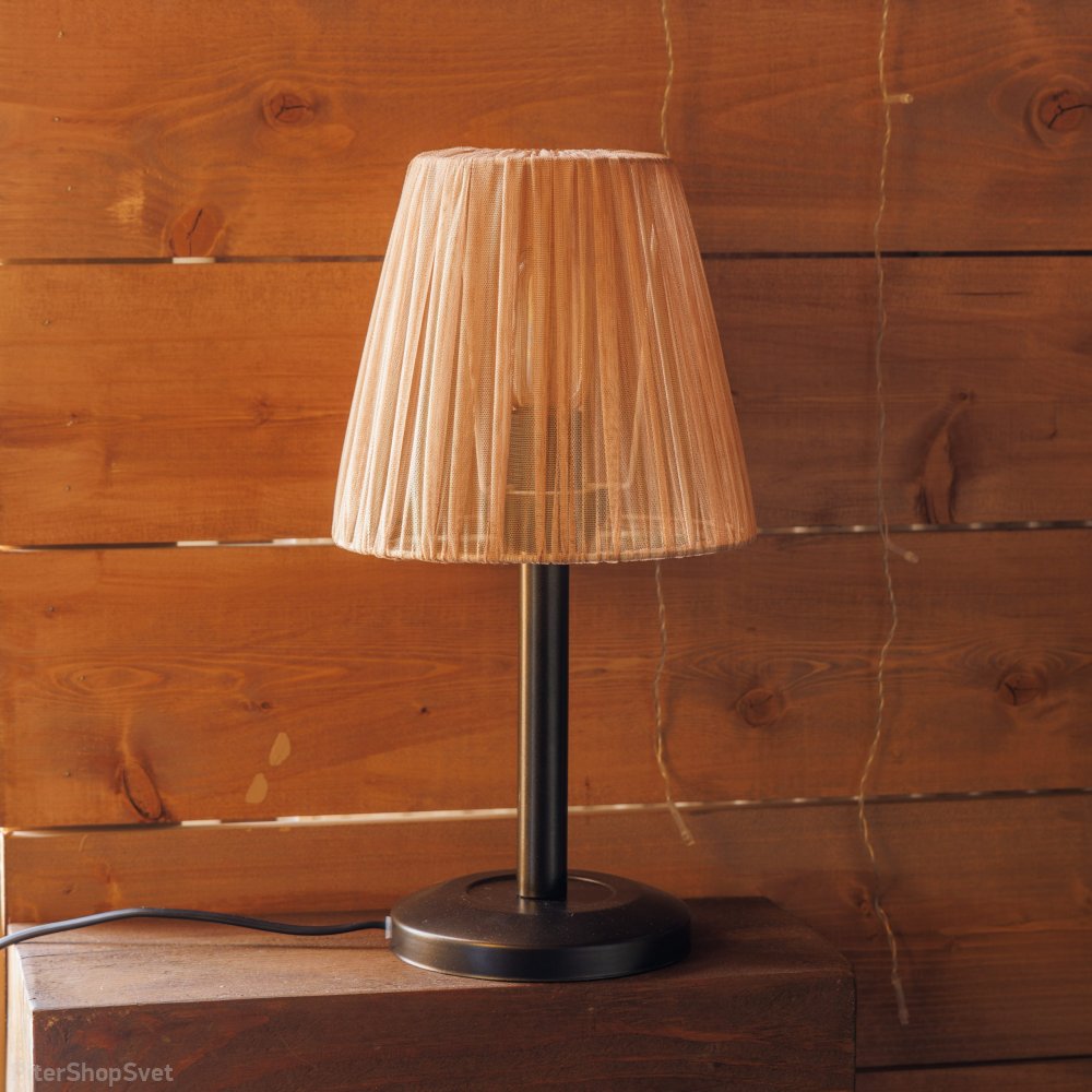 Настольная лампа с абажуром вуаль «Вуаль» 300067