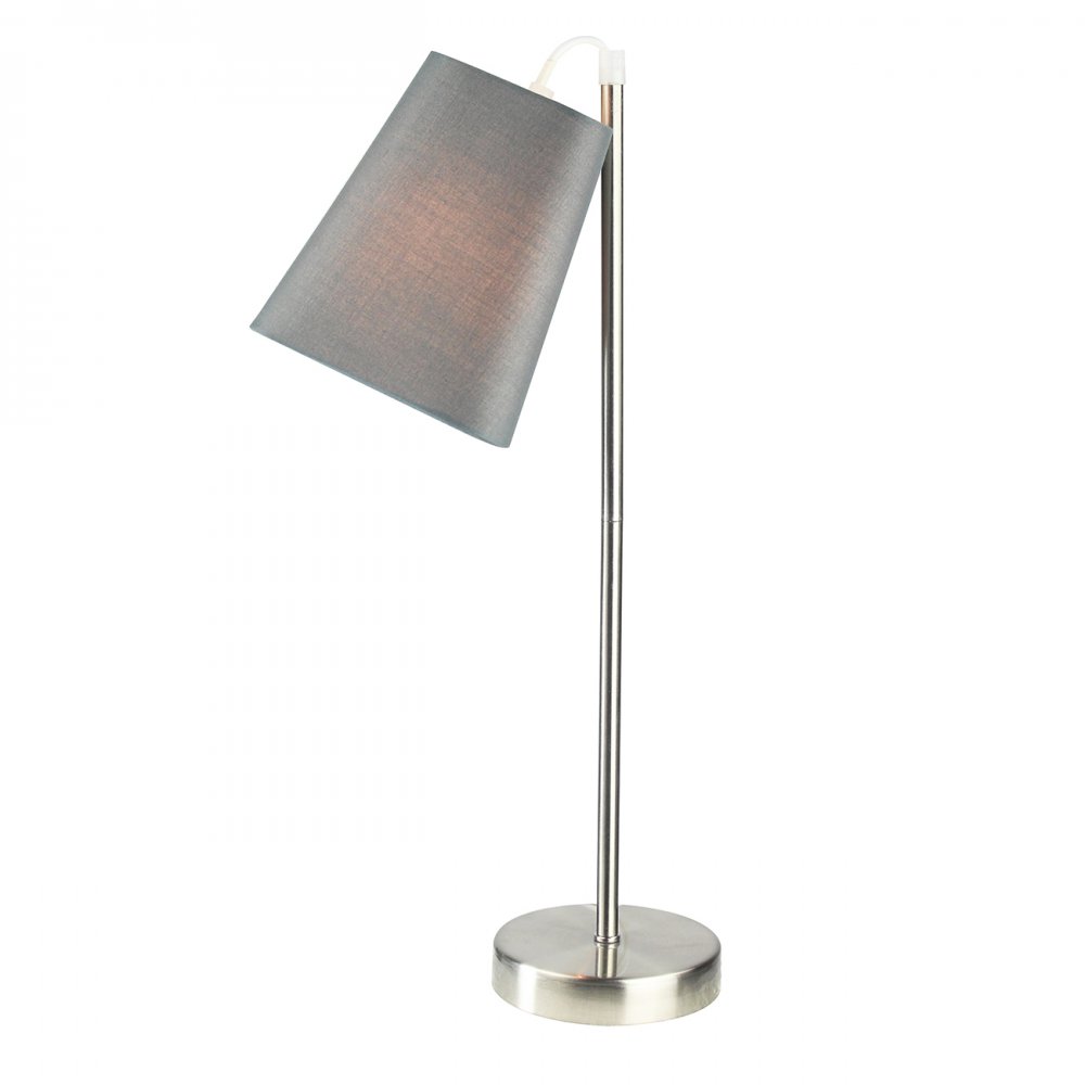 Настольная лампа с серым абажуром «HALL» 10185/L Grey