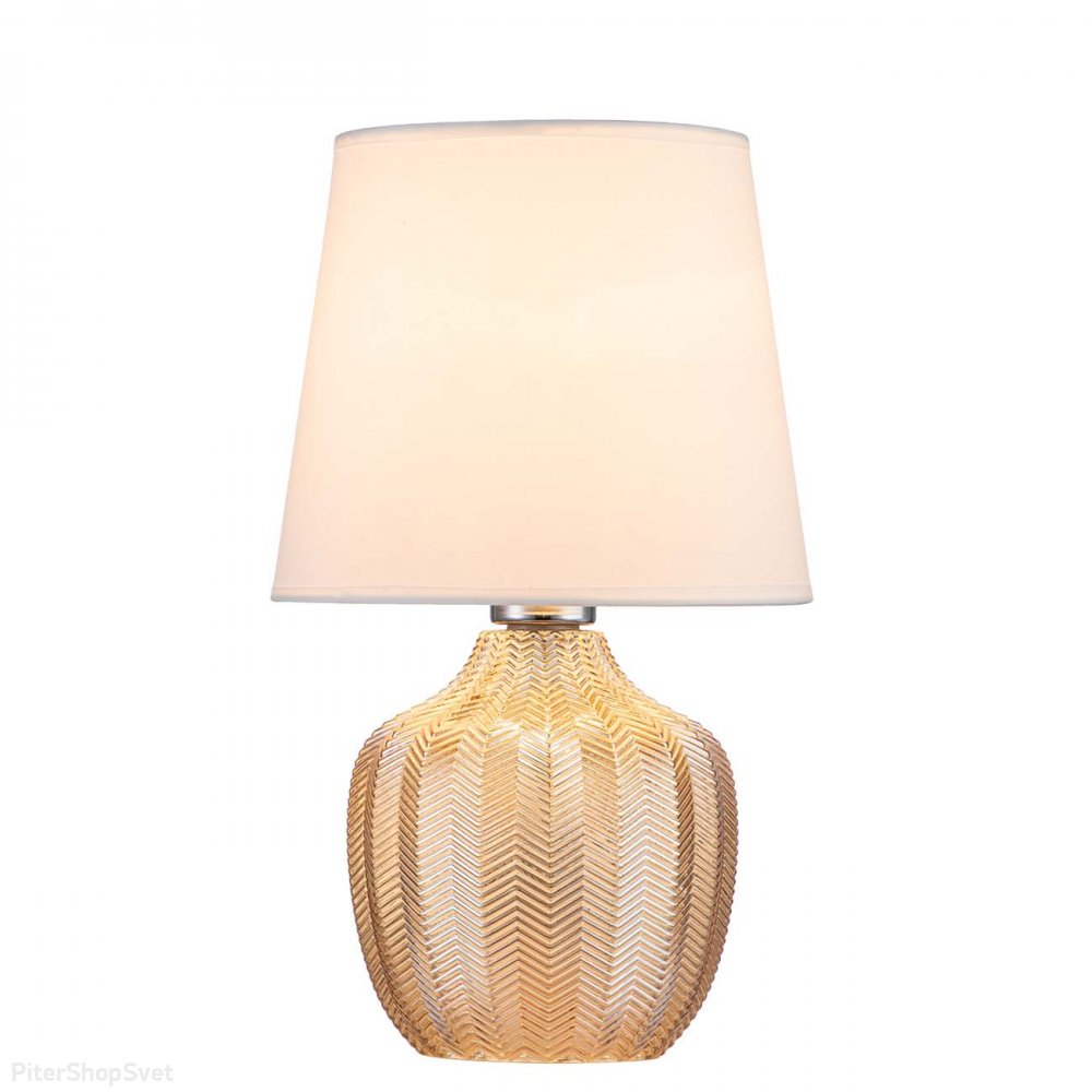Настольная лампа со стеклянным основанием «Pion» 10194/L Amber