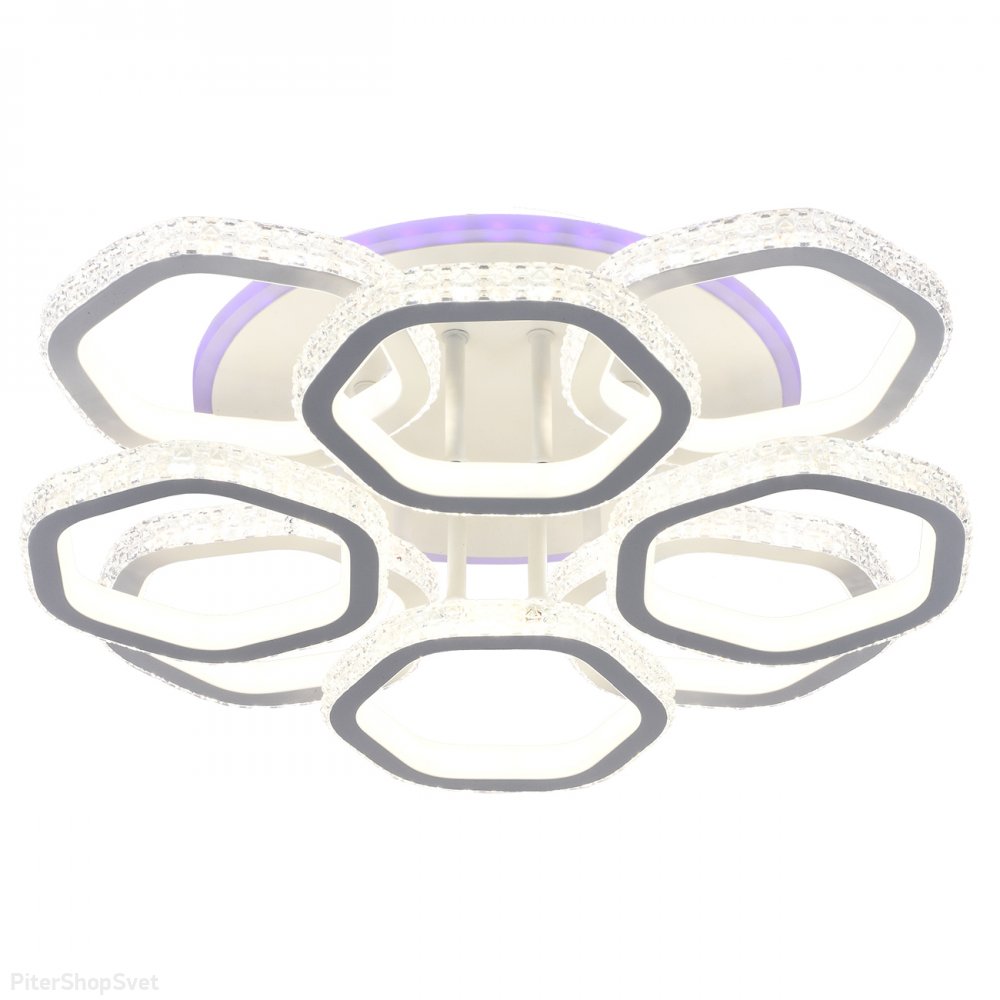 Потолочная люстра кольца 201+8Вт 3000-6000К с пультом «CENTAURI» 10263/8LED BL