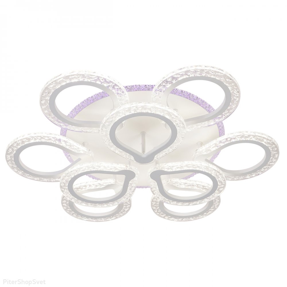 Белая потолочная люстра кольца «Menita» 10270/9LED BL