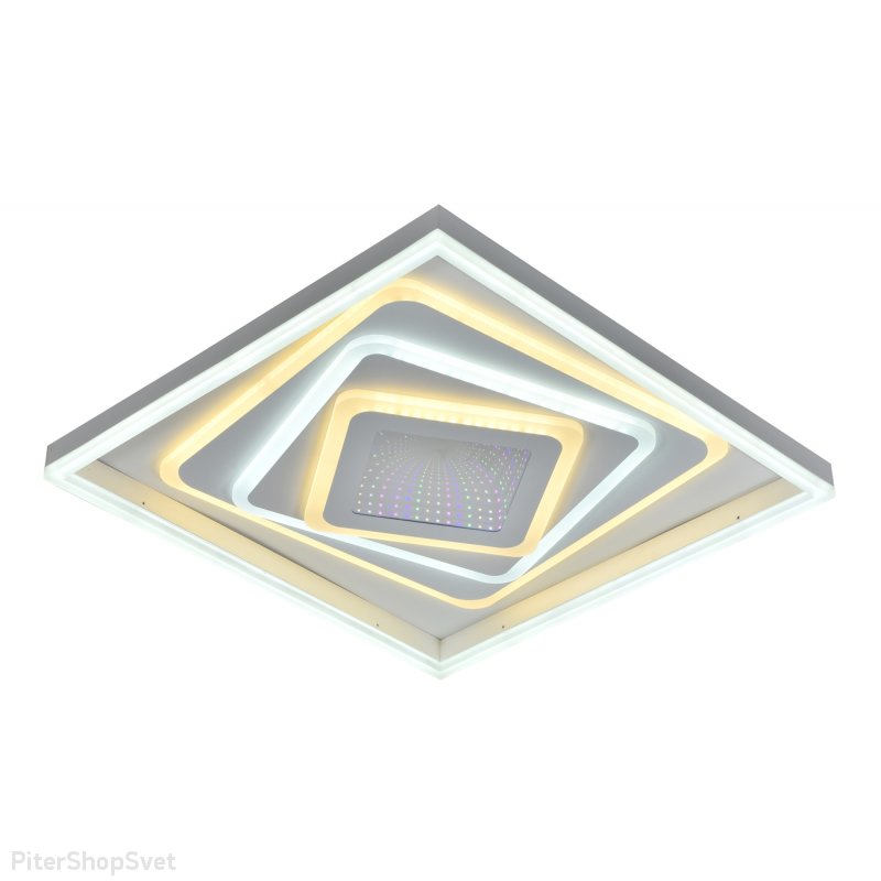 Квадратная потолочная люстра 142Вт 10278/S LED
